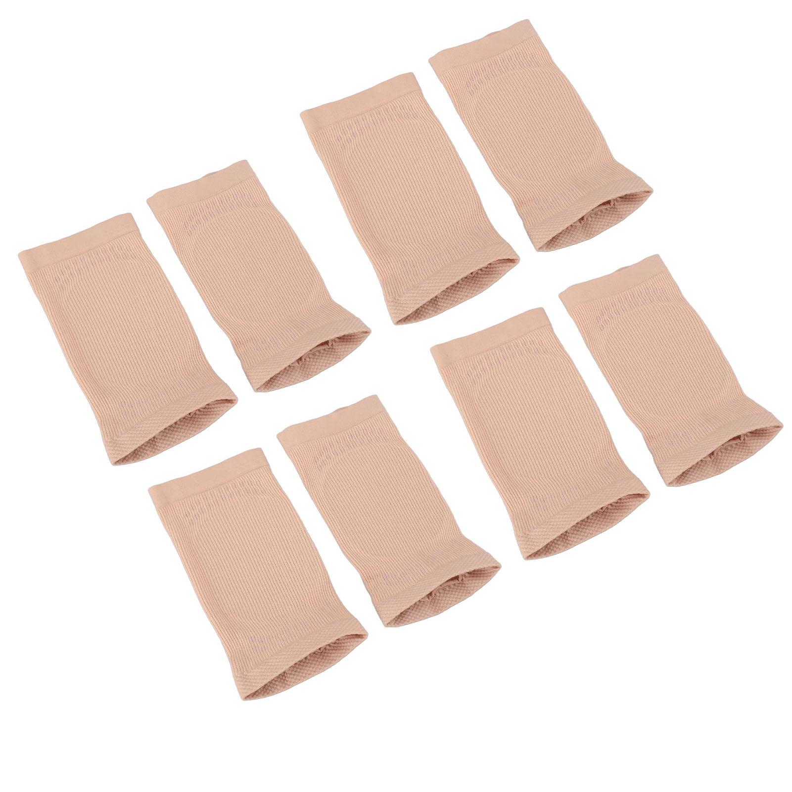 4 пары силиконовых нейлоновых протекторов для пятки и ахиллова сухожилия, амортизирующие защитные рукава для ахиллова сухожилия для компрессионного облегчения