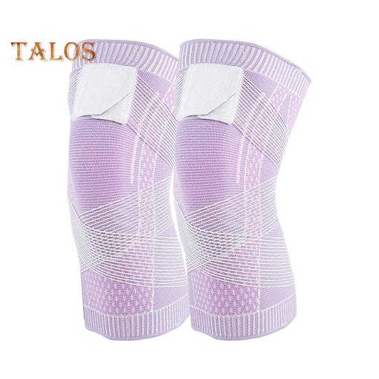 2 шт. наколенник для мужчин и женщин, регулируемый компрессионный спортивный наколенник, наколенник, облегчение сухожилия надколенника, рукав для бега, волейбола XXXL фиолетовый